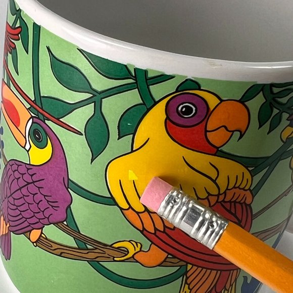 Parrot Bird Ceramic Coffee Tea Cup Mug Gift Collectible Gift - Picture 12 of 14